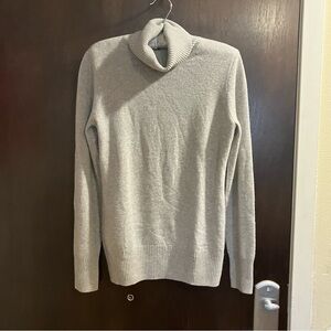 NWOT J. Crew 100% Italian Cashmere Grey Turtleneck Sweater Grey Label